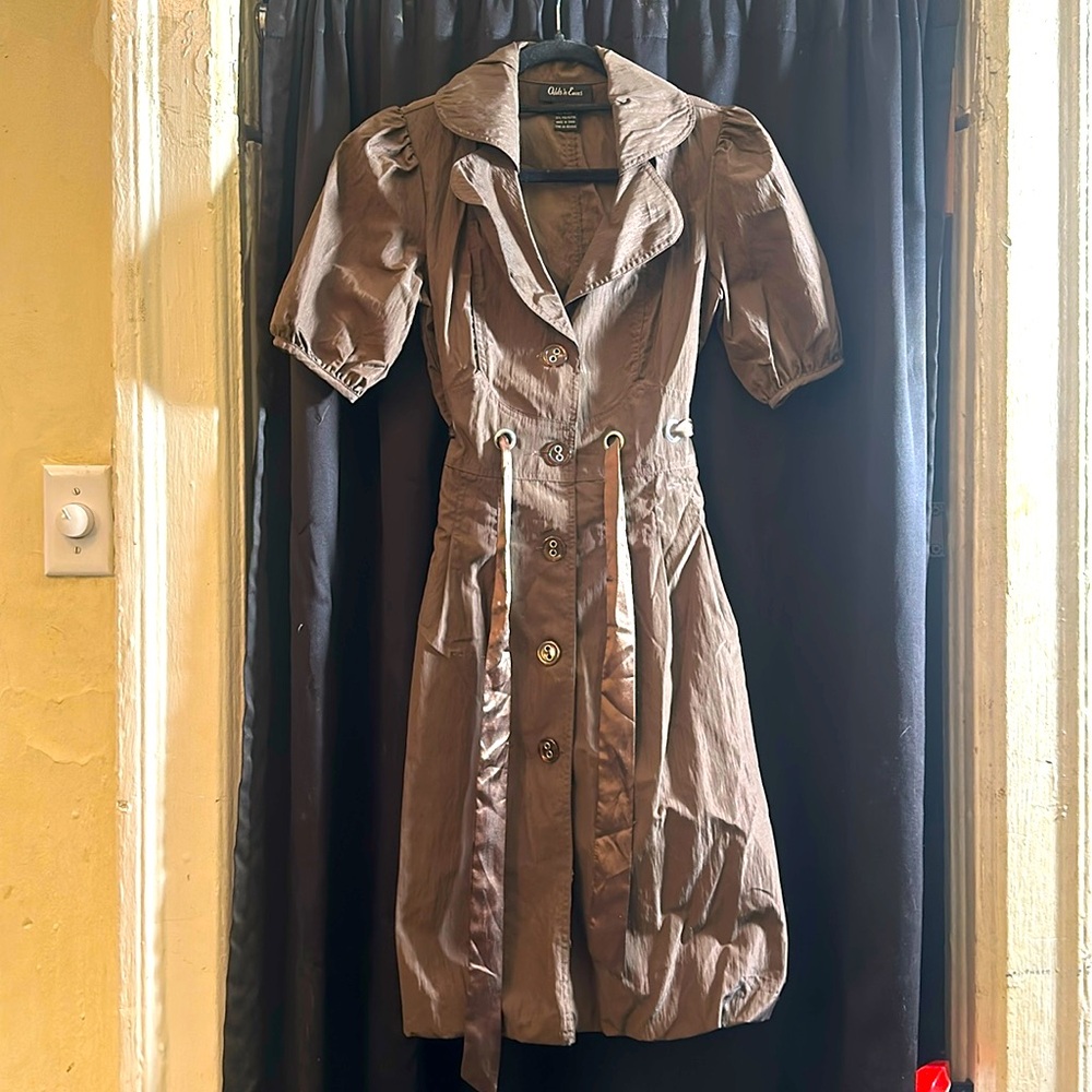 Beautiful button down brown Dress